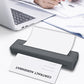 Wireless Bluetooth Portable A4 Thermal Mobile Printer with 100Pcs Thermal Paper