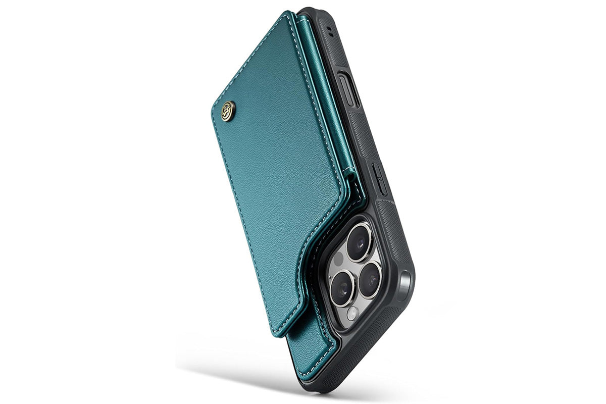 Wallet Case for iPhone 16 Pro Max iPhone16Pro Max 16Pro with Card Holder and RFID Blocking-Green