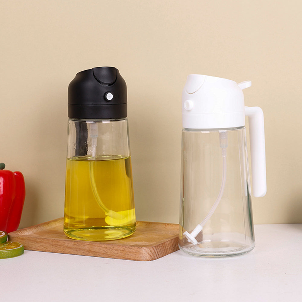 2-in-1 470ML Olive Oil Dispenser and Oil Sprayer