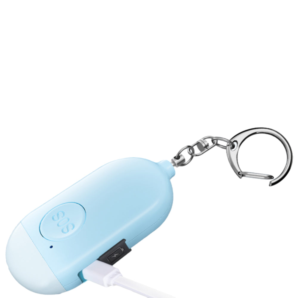 Rechargeable Personal Security Alarm Keychain With LED 130dB Self-Defense Alarm