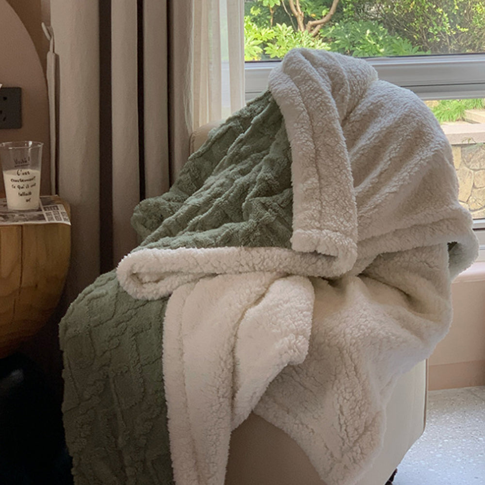 150X200cm Reversible Artificial Plush Blanket