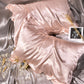 2Pcs 48x74cm Satin Pillowcase Solid Color Silk Soft Bedding Pillowcase