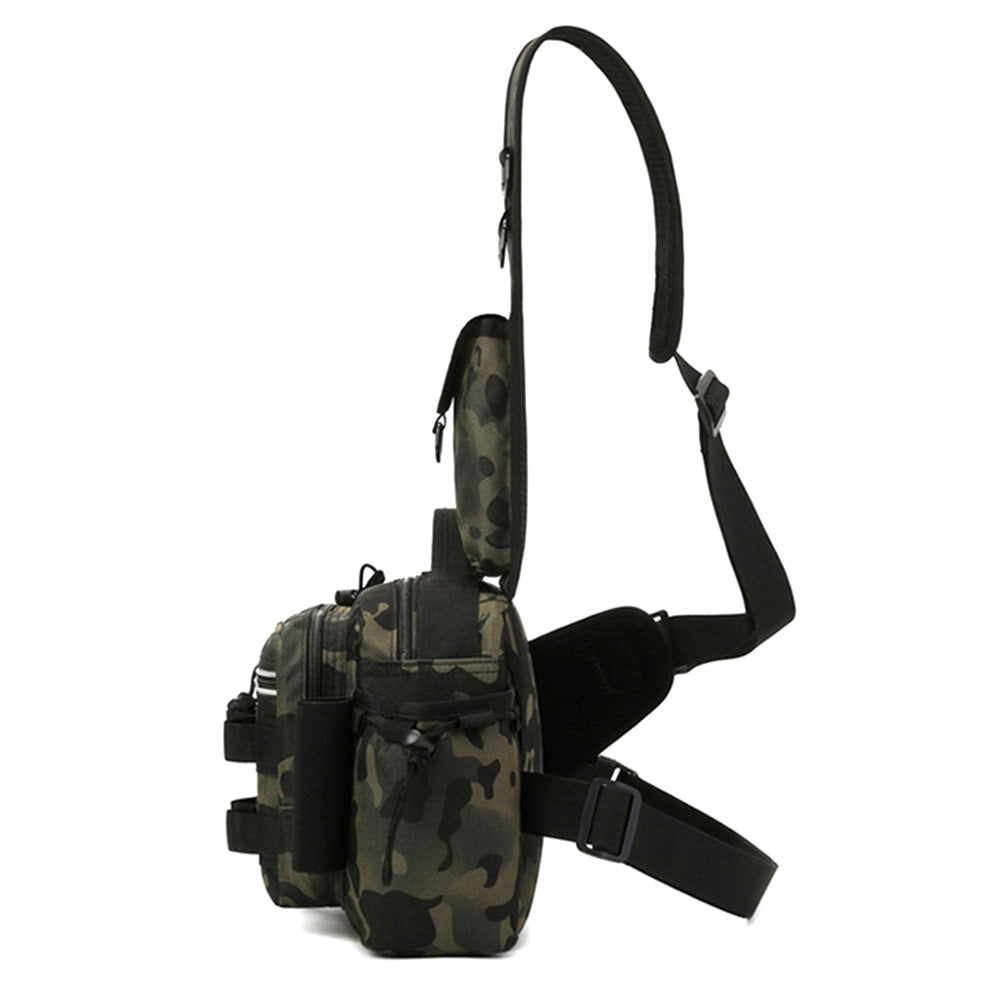 Fishing Tackle Bag Single Shoulder Crossbody Tactical Waist Pack Fish Lures Bag
