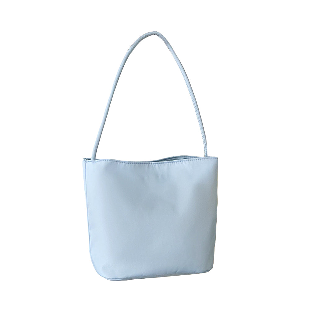 Nylon Bucket Bag Casual Lightweight Handbag Shoulder Tote for Women