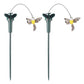 2Pcs Solar Flying Humming Bird Garden Decoration