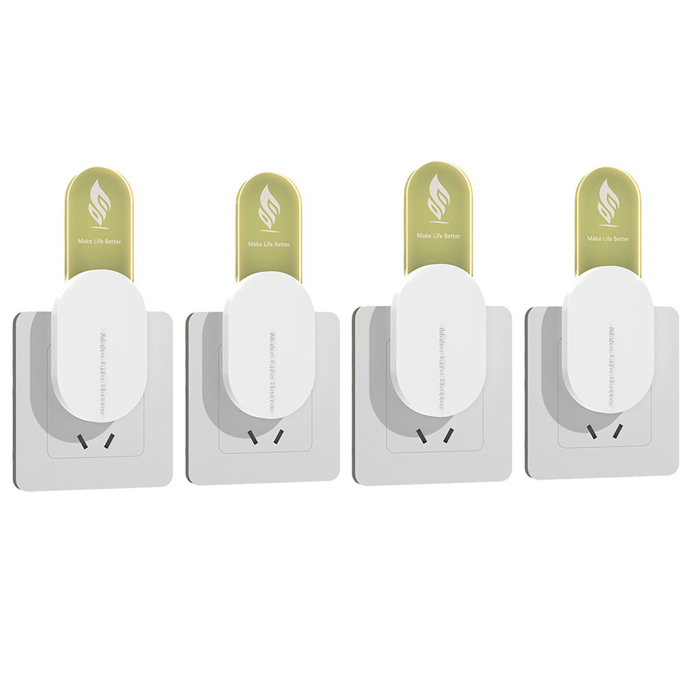 4Pcs Indoor Ultrasonic Mosquito Repeller with Night Light USB Powered Insect Repellent Plug