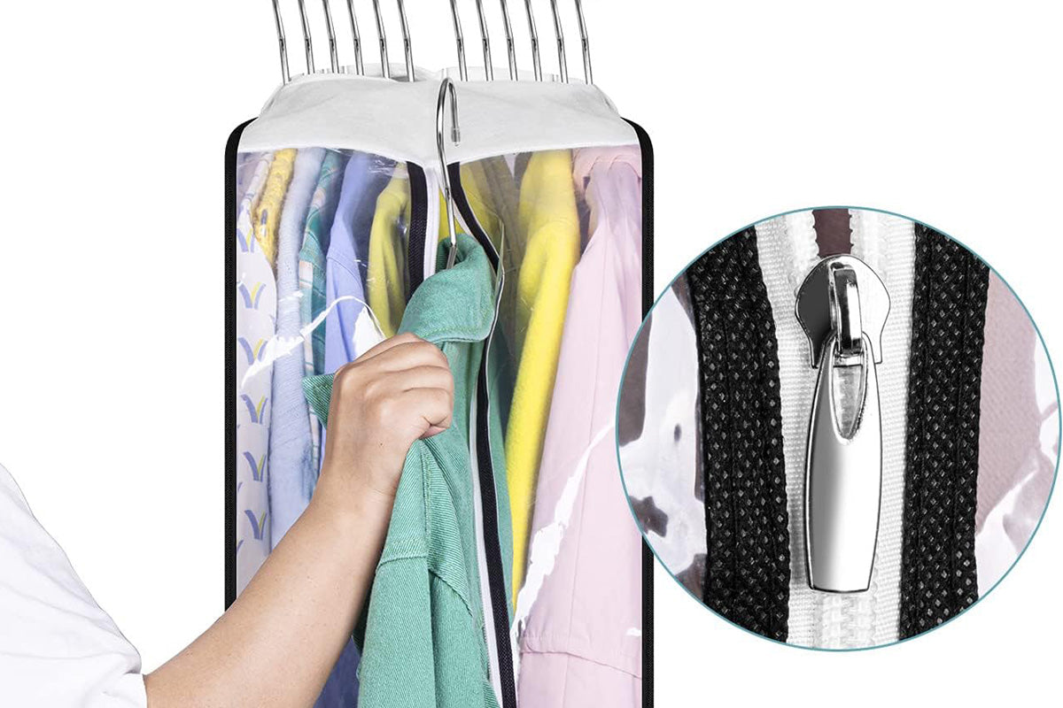 All Clear Garment Bags Hanging Clothes Waterproof for Suit Shirts Coats Dresses