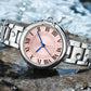 Women's Quartz Watch Classic Dial Roman Numerals Stainless Steel Band