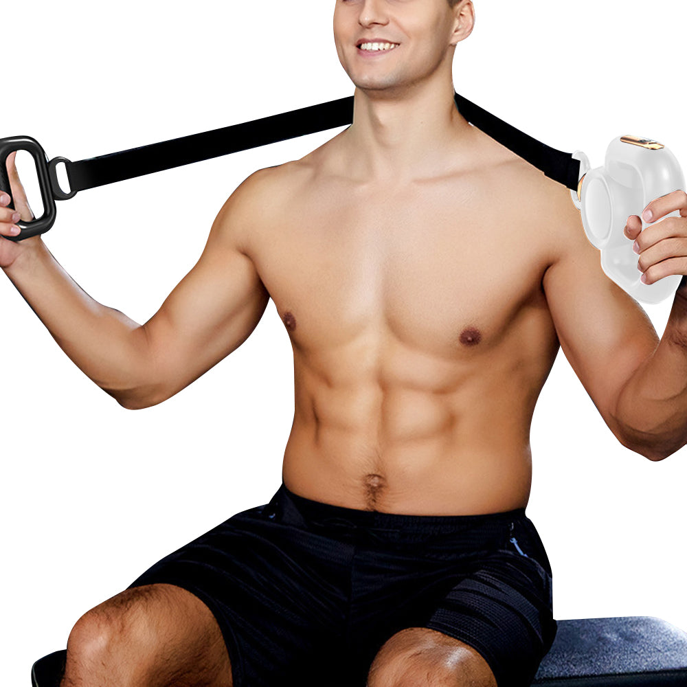 Handheld Muscle Massage Gun with Massage Belt and 4 Massage Heads