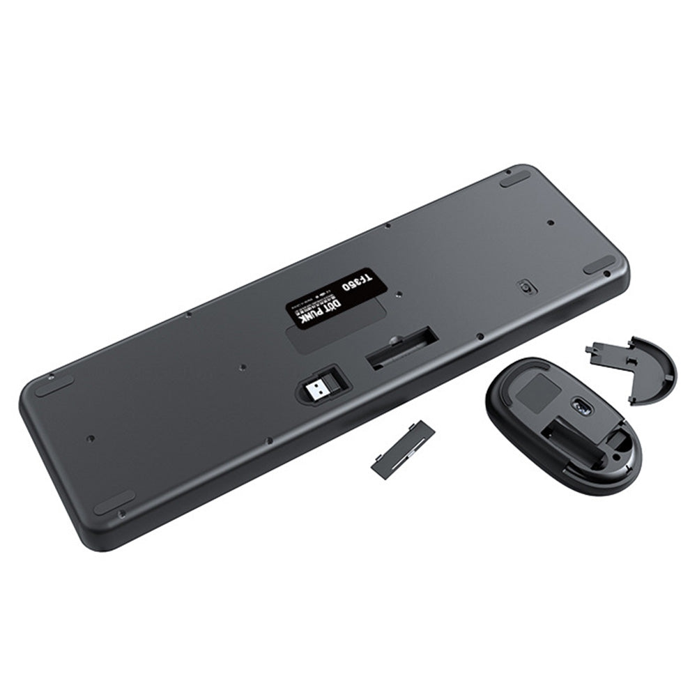 2.4GHz Wireless Keyboard And Mouse Combo With Round Key Caps