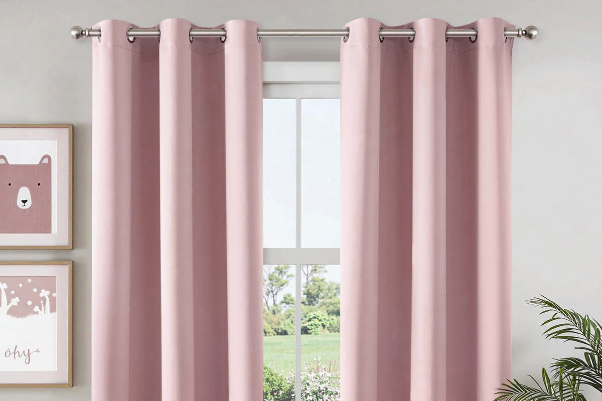 100 Percent Blackout Curtain Panel with Black Liner Heat & Light Blocking Drapes