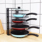 Adjustable 8 Tier Pan and Pot Lid Holder Rack