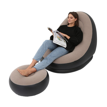Inflatable Lounge Chair and Footrest Set