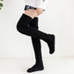 Womens Knitted Over Knee Socks for Fall and Winter Thick and Warm Long Stockings