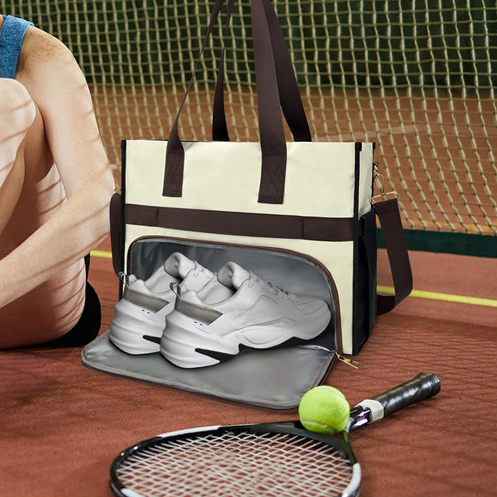 Lunch Tote Bag With Insulated Lunch Box Compartment For Travel And Leisure