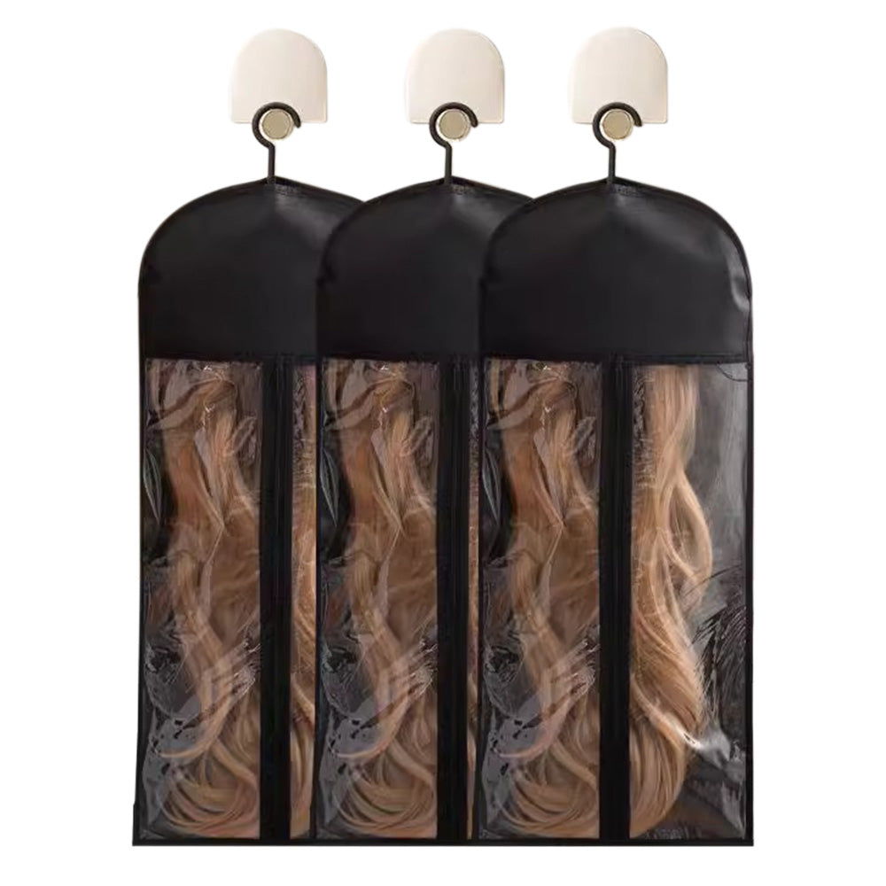 Hair Extension Storage Bags with Hangers for Safe and Tidy Storage