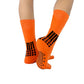 3Pairs Anti-Slip Sports Socks Non Skid Grip Socks-Yellow, Red, Orange