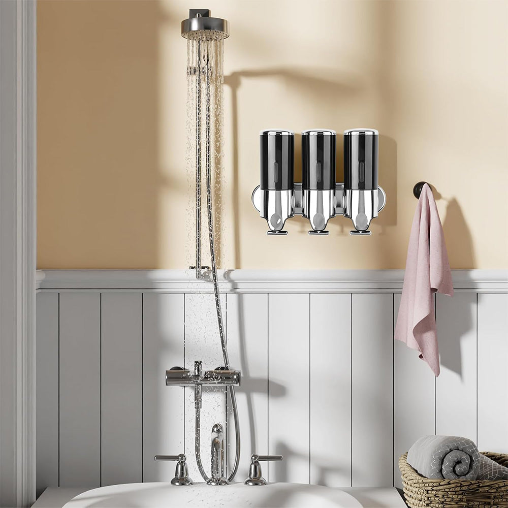 Wall-Mounted 3-Chamber Soap Dispenser 1500ml