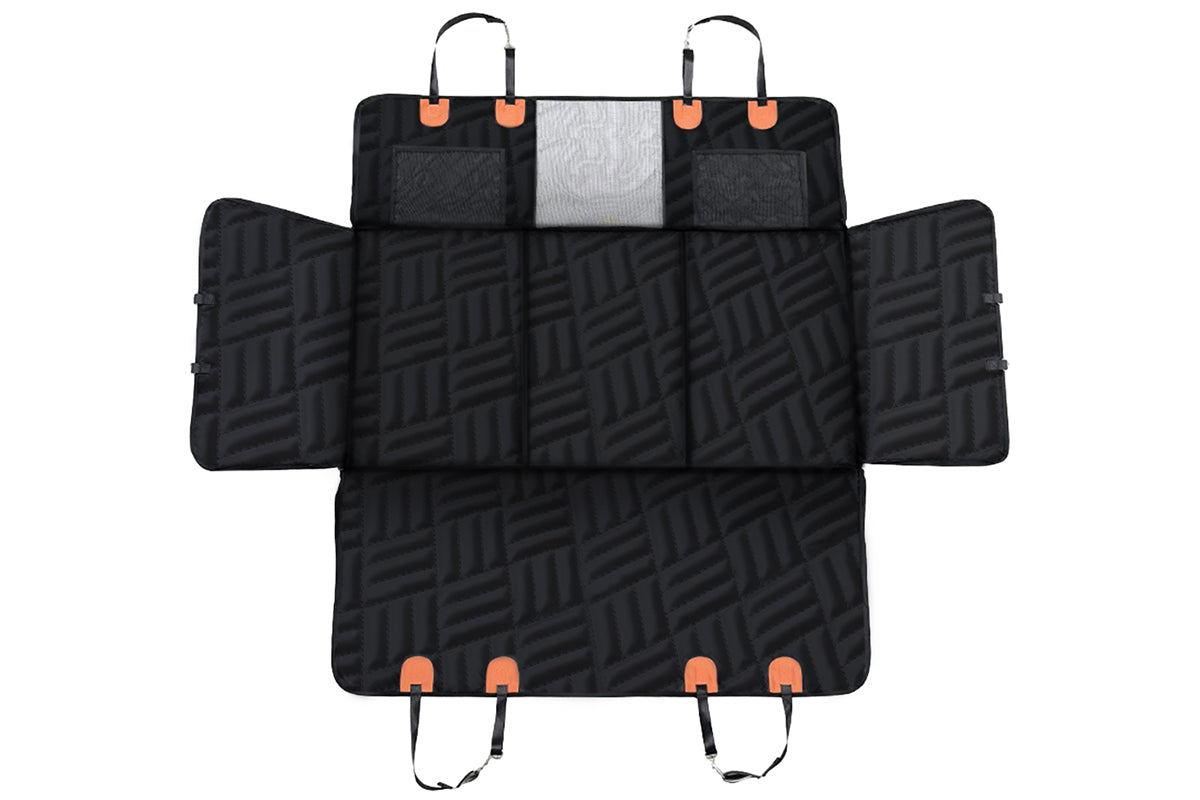 132x158cm Dog Back Seat Extender Water-Resistant Hard Bottom Dog Car Seat Cover