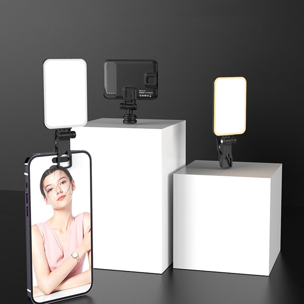 LED Portable Selfie Light with Clip and Hot Shoe Mount