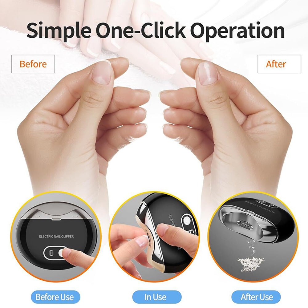 USB Rechargeable Nail Clippers for Manicure Home Use
