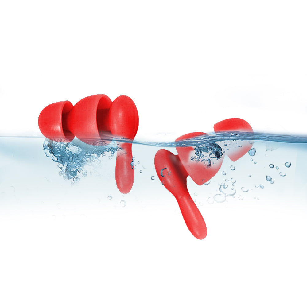 2 Pairs Soft Silicone Noise Reduction Ear Plugs with Storage Container Box