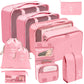 10Pcs Packing Cubes Travel Luggage Storage Bag