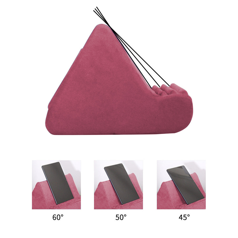 Multi-Angle Tablet Holder Compatible with iPads Lazy Holder Stand for Bed and Desk with 2 Pockets