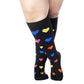 3 Pairs Plus Size Socks for Women Men Knee High Support for Nurses Pregnancy-Style 2