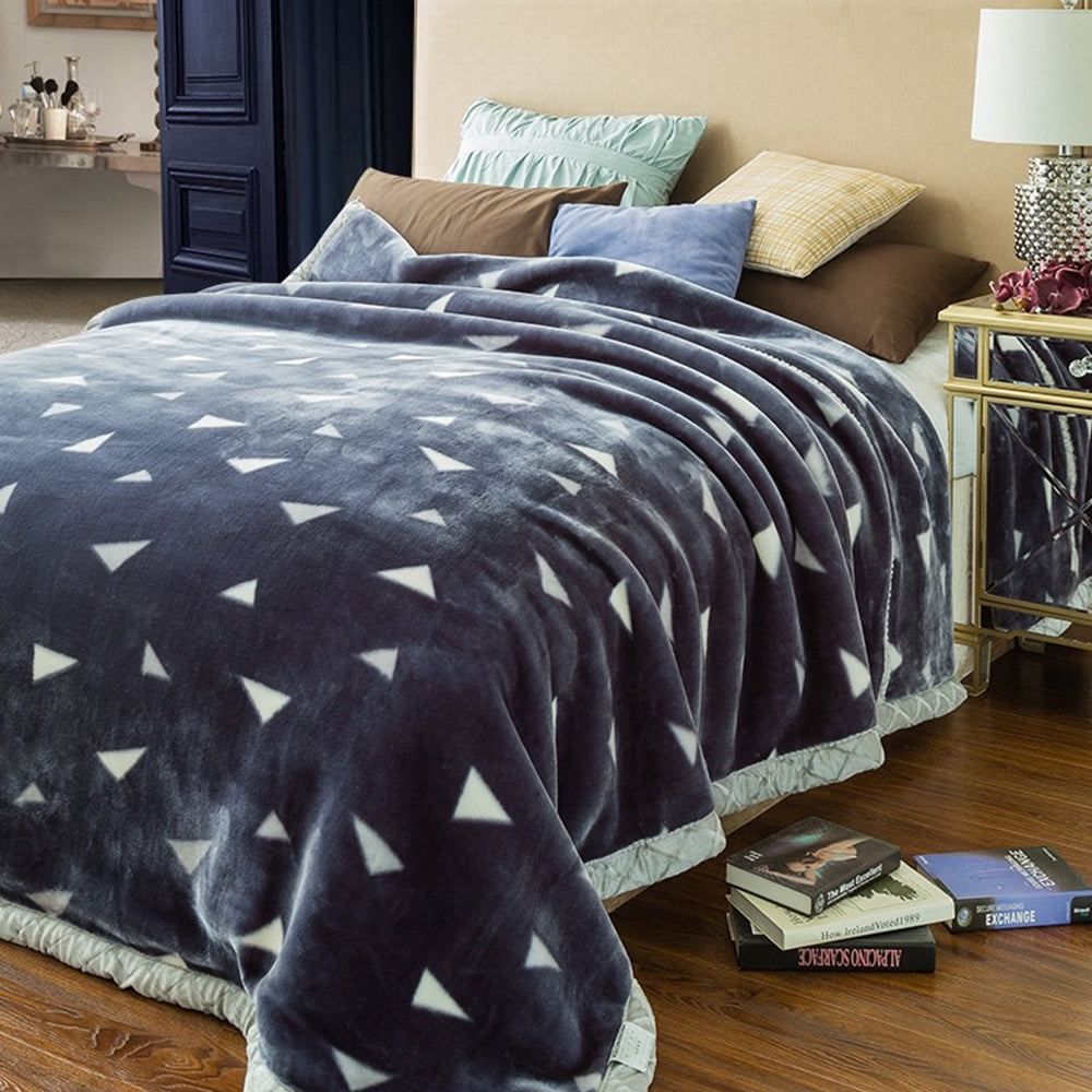 Double Layer Winter Warm Soft Raschel Blanket