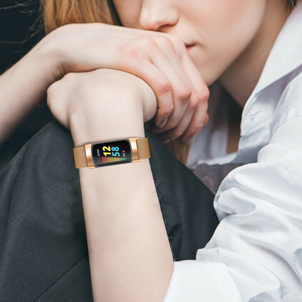 Milanese Band Metal Stainless Steel Strap for Fitbit Charge 5