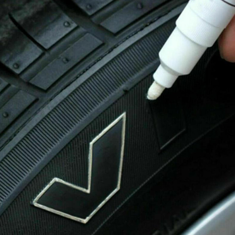 12Pcs Permanent Marker Pen For Car Rubber Tyre