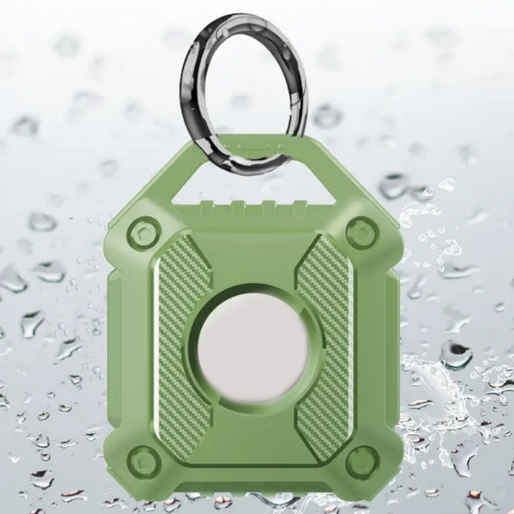 2Pcs TPU Water-Resistant AirTag Protective Cases With Keychain
