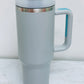 1200ML Stainless Steel Vacuum Insulated Tumbler with Straw and Lid Handle Mug