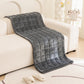 Thick Plush Pet Sofa Cover Non Slip Couch Protector Corduroy Mat-Dark Grey