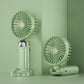 Handheld Fan With LED Display Foldable Hanging Neck Fan Rechargeable Portable Fan