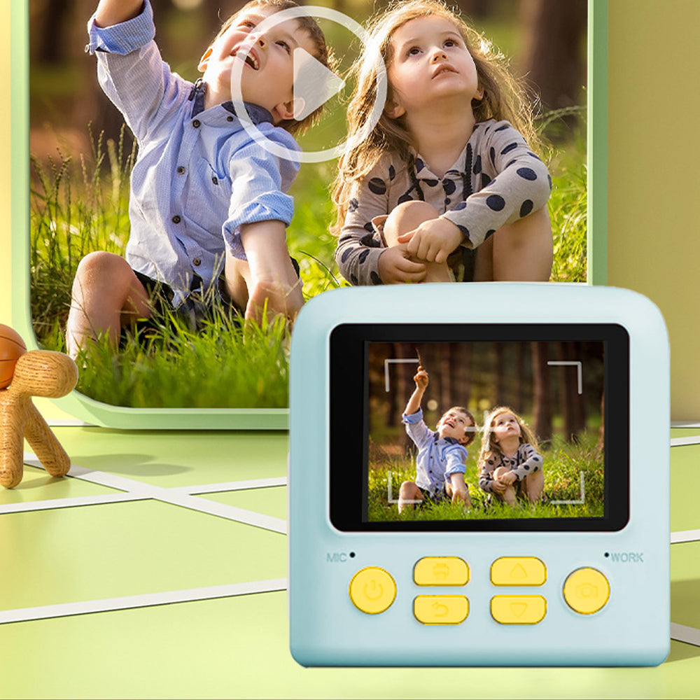 Kids Instant Print Camera with 32GB Memory Card and 5 Rolls Print Paper