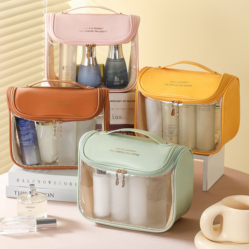 Clear Makeup Bag with Hanging Hook for Travel Organizer for Accessories