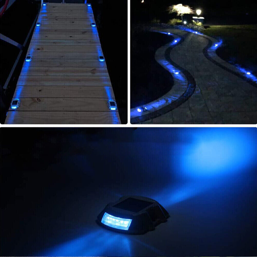 4Pcs Solar LED Pathway Driveway Ground Light