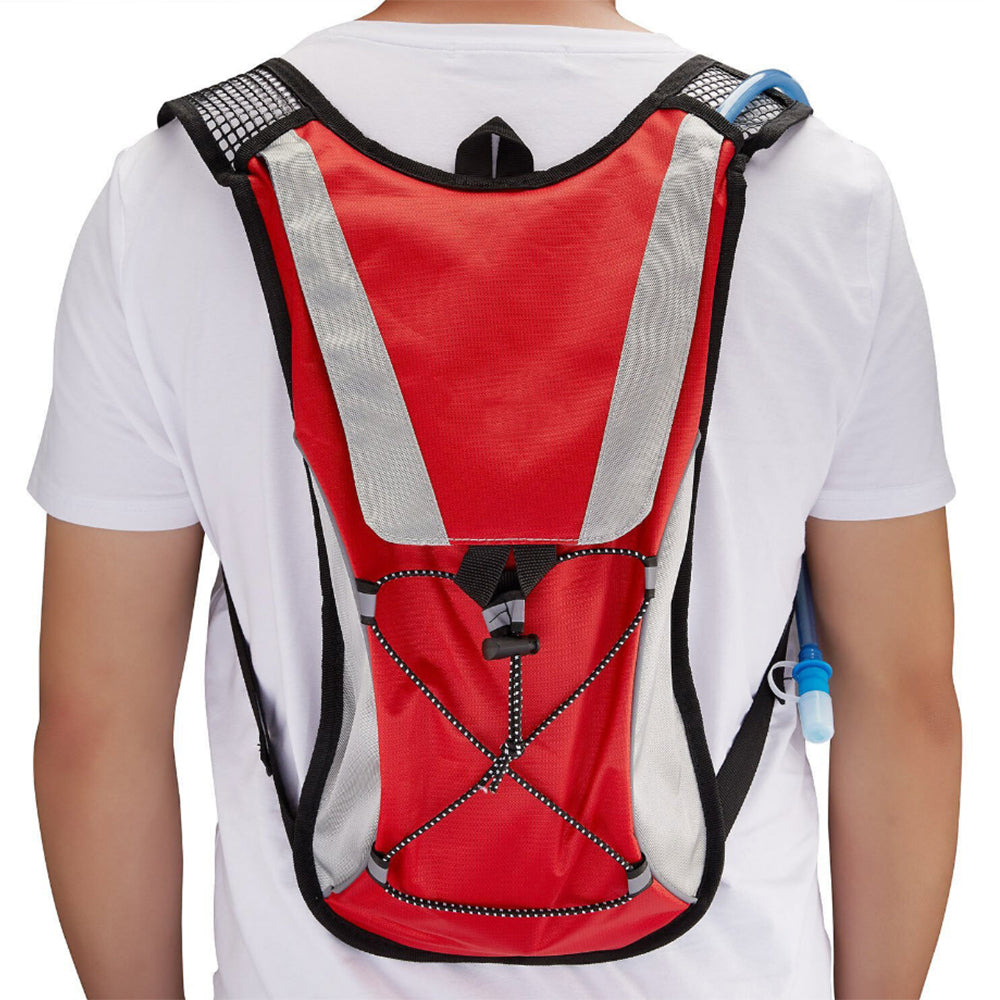 2Pcs Hydration Pack Backpack Bag With 2L Water Bladder For Hiking Camping