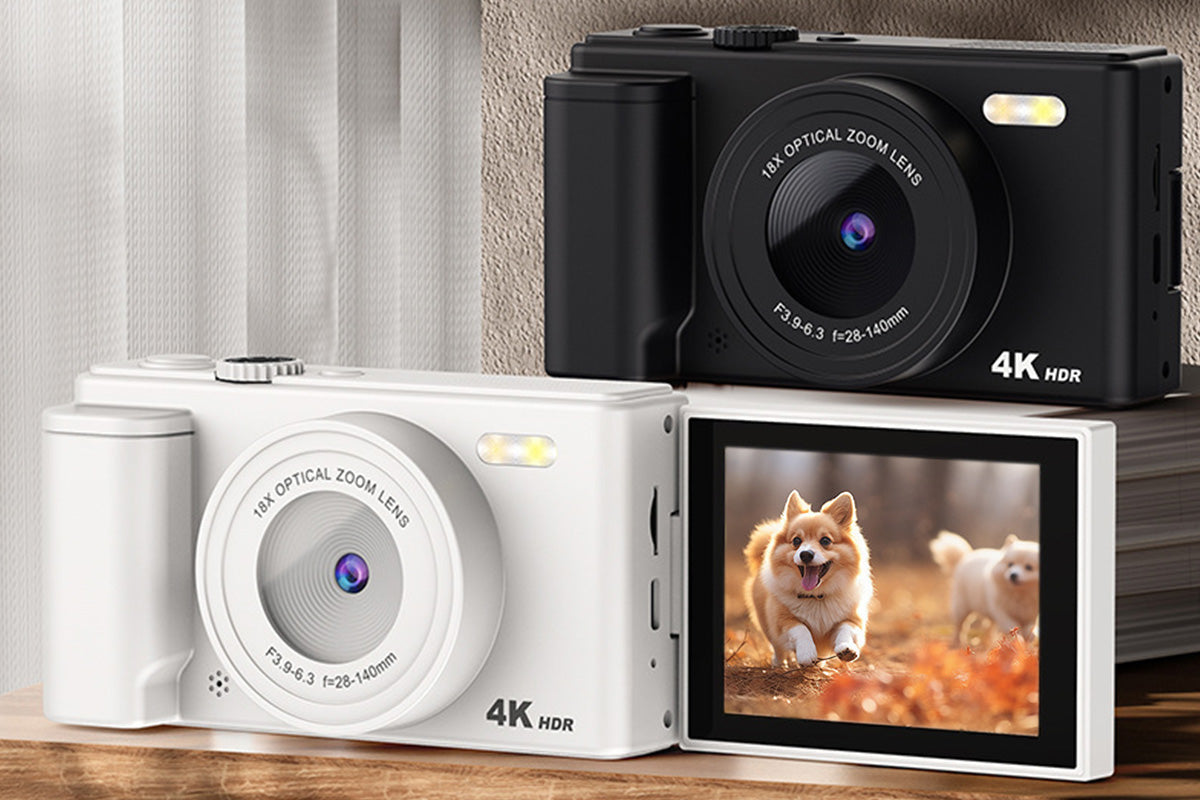 4K Digital Camera Flip Screen Autofocus for Vlogging and Photography Beginners