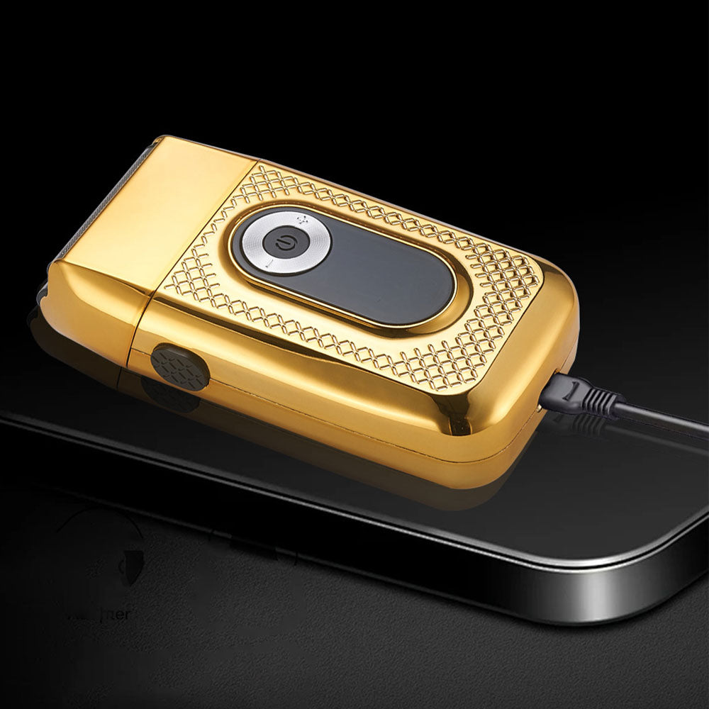 Rechargeable Electric Razor Double Floating Blade With LED Display
