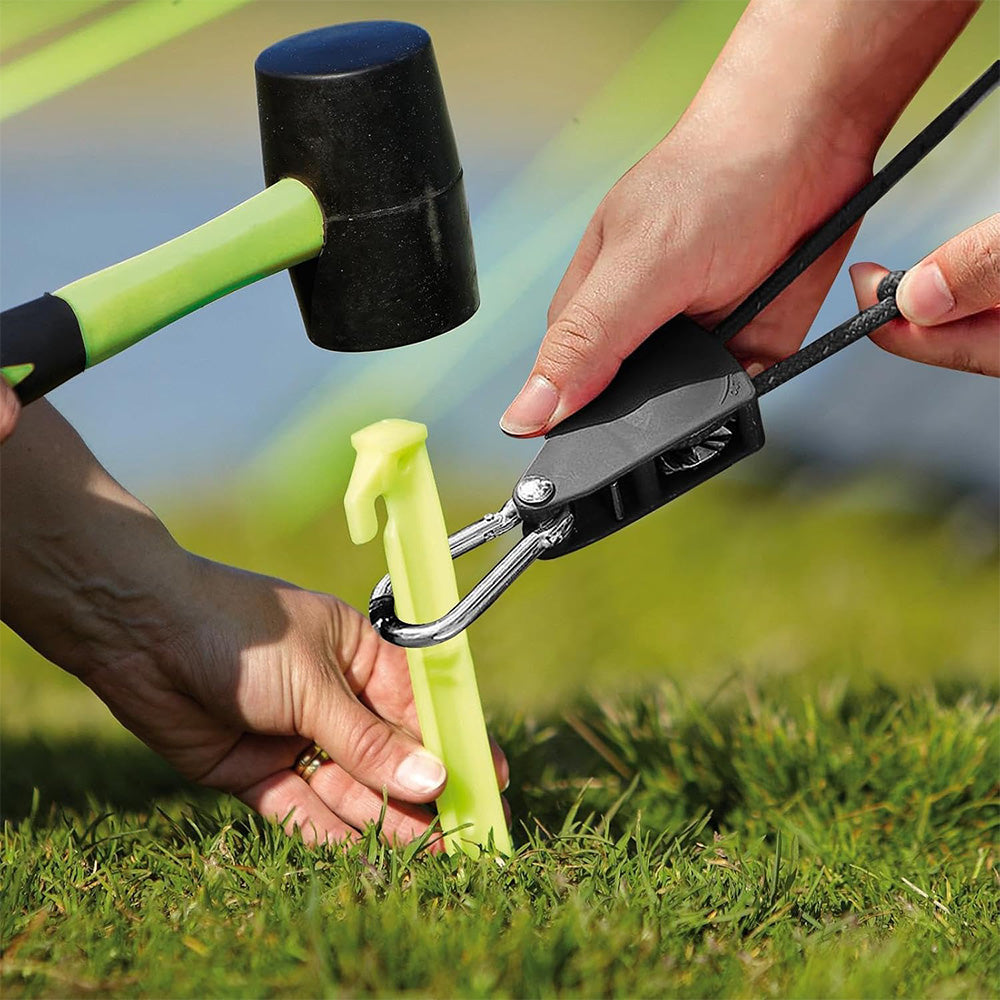 Portable Adjustable Fix Tent Pulley Camping Rope Quick Setup Outdoor Guy Lines For Canopy Kayak