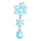 18Pcs Hanging Acrylic Christmas Snowflake Icicle Drop Ornaments for Xmas Tree