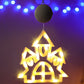 Halloween Window LED Light with Suction Cup Battery Operated-Castle