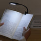 LED Book Reading Light Lamp USB Rechargeable Flexible Clip On Bed Desk Table