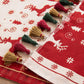 Christmas Jacquard Tassel Table Runner