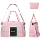 37L Women Fitness Travel Bag Waterproof Pocket USB Charging Carry On Overnight Bag