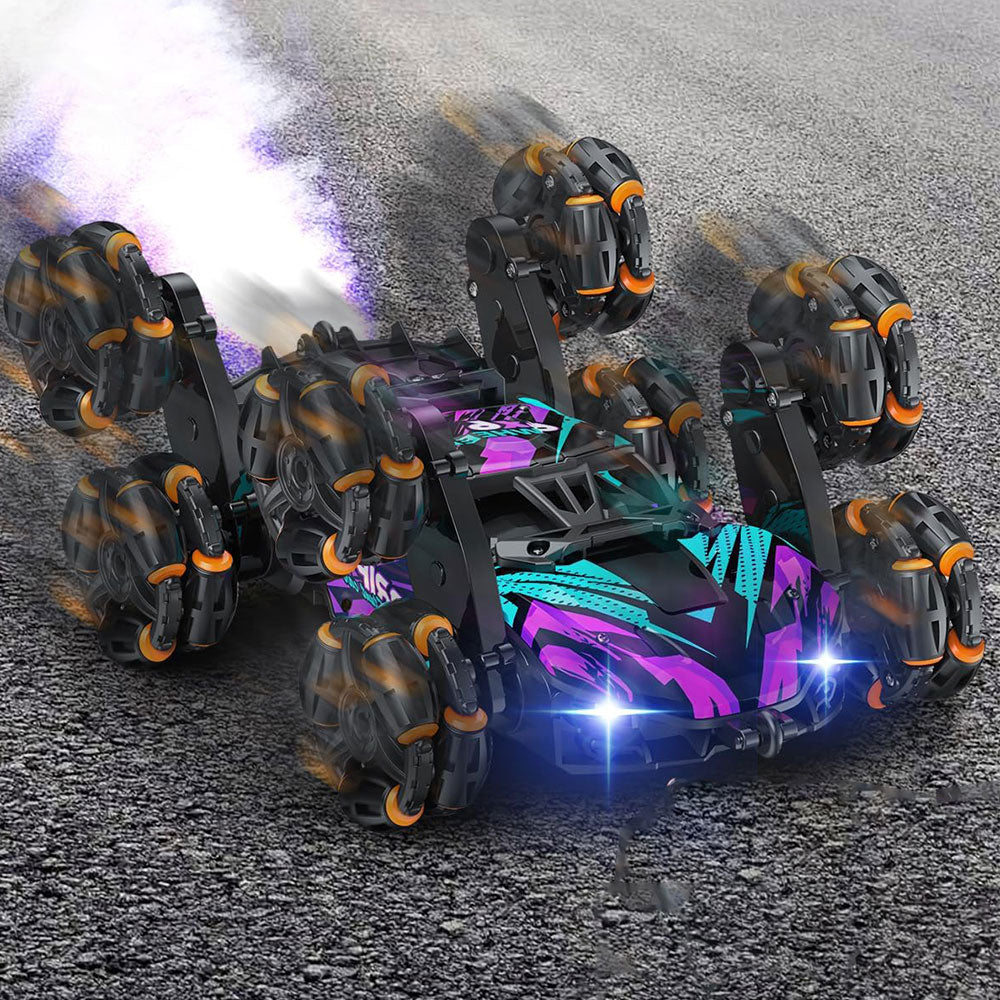 8 Wheels Stunt Car with Spray 360 Degree Hand Gesture Sensing RC Off Road Toy