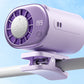 360 Rotatable 199-Speed Ice Cooling Clip Fan with Neck Lanyard TEC Semiconductor Cooling Fan Turbo Boost Wind